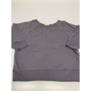 Leallo Pullover Round Neck Gray S Women's A53